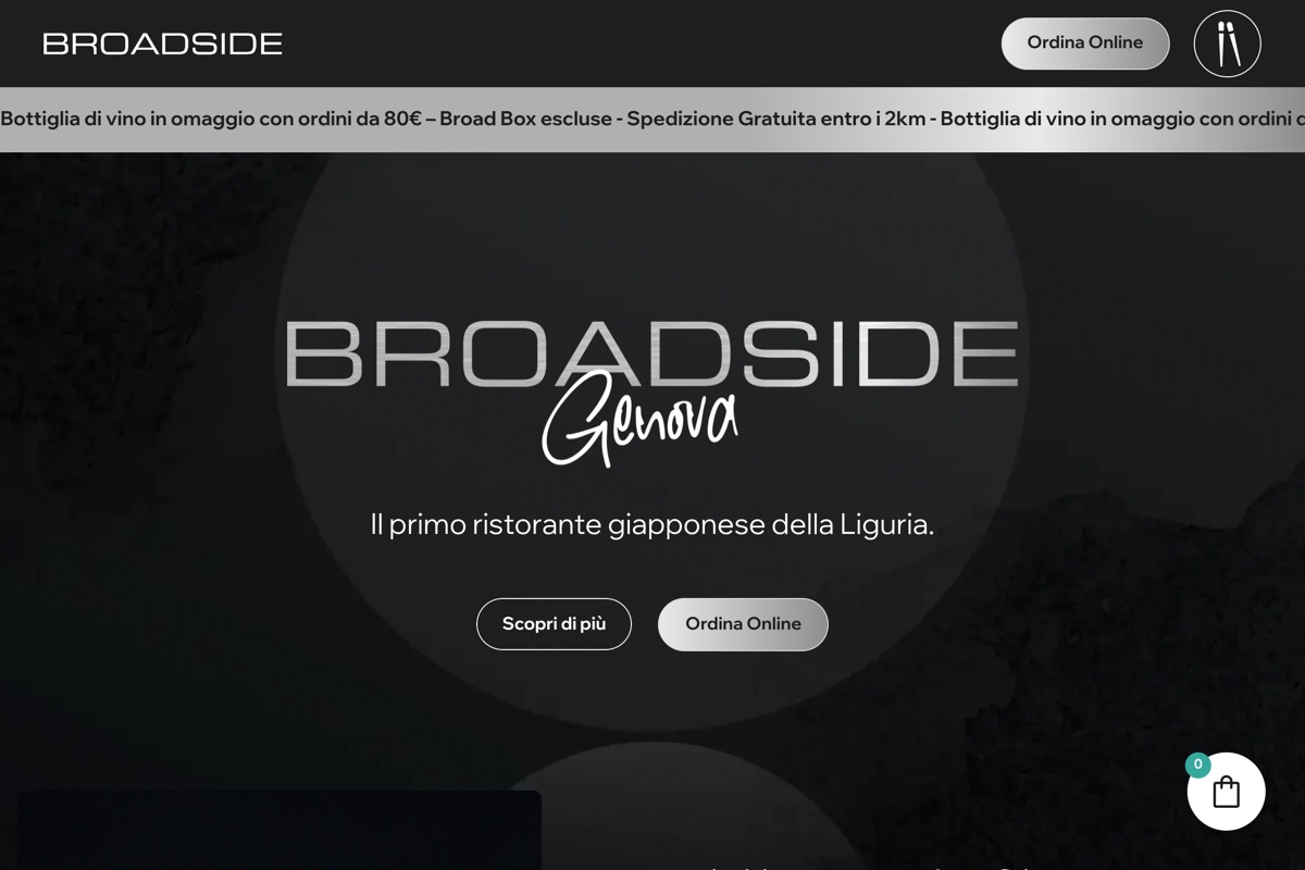 Anteprima del sito Broadside Genova