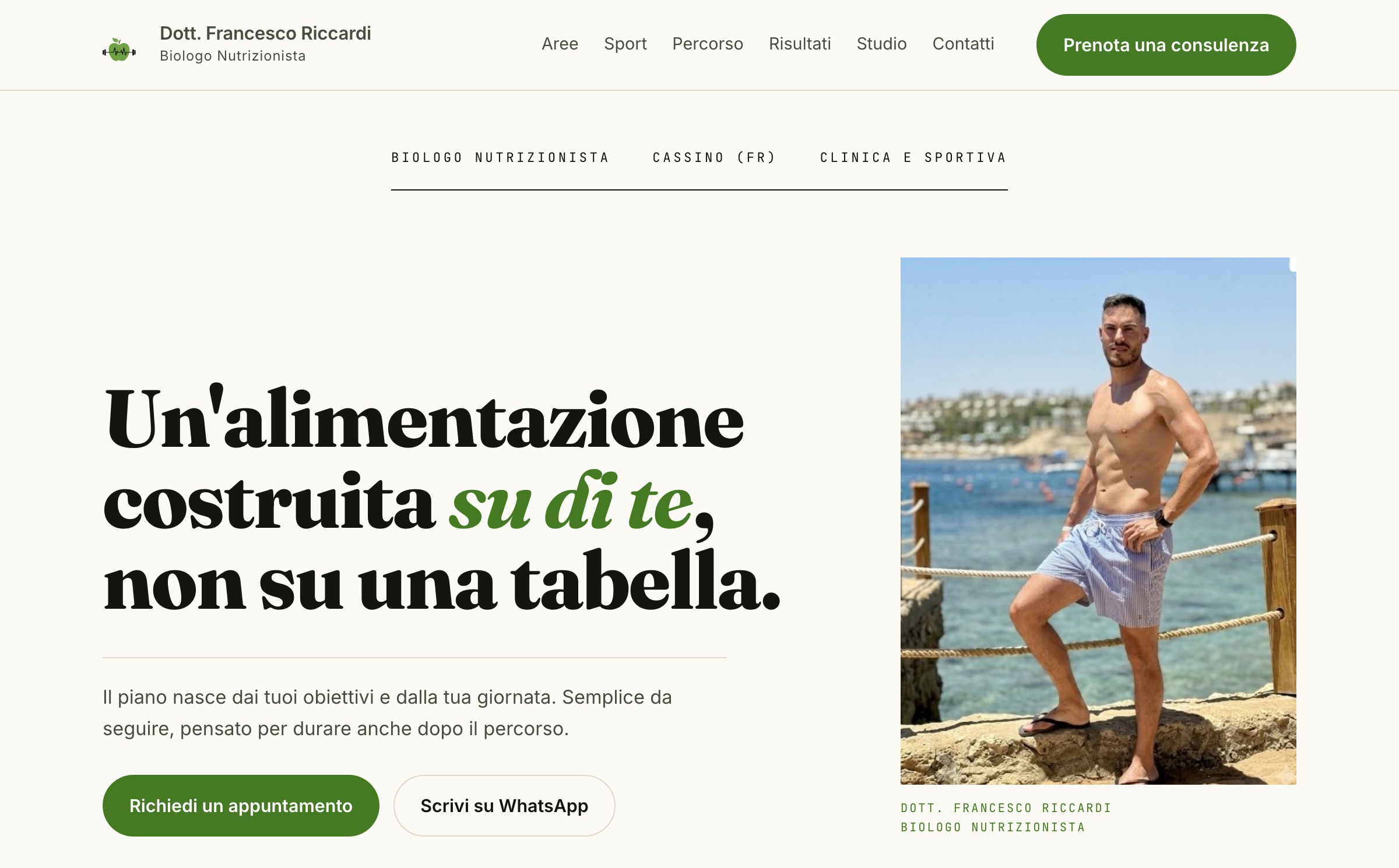 Anteprima del sito Dott. Francesco Riccardi